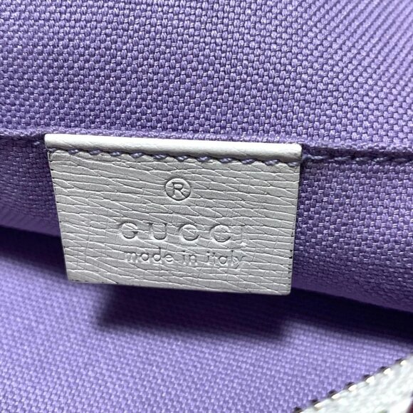 GUCCI Kris Knight Flora Beige Green Red Leather Pouch 354-032925 - Picture 5 of 5